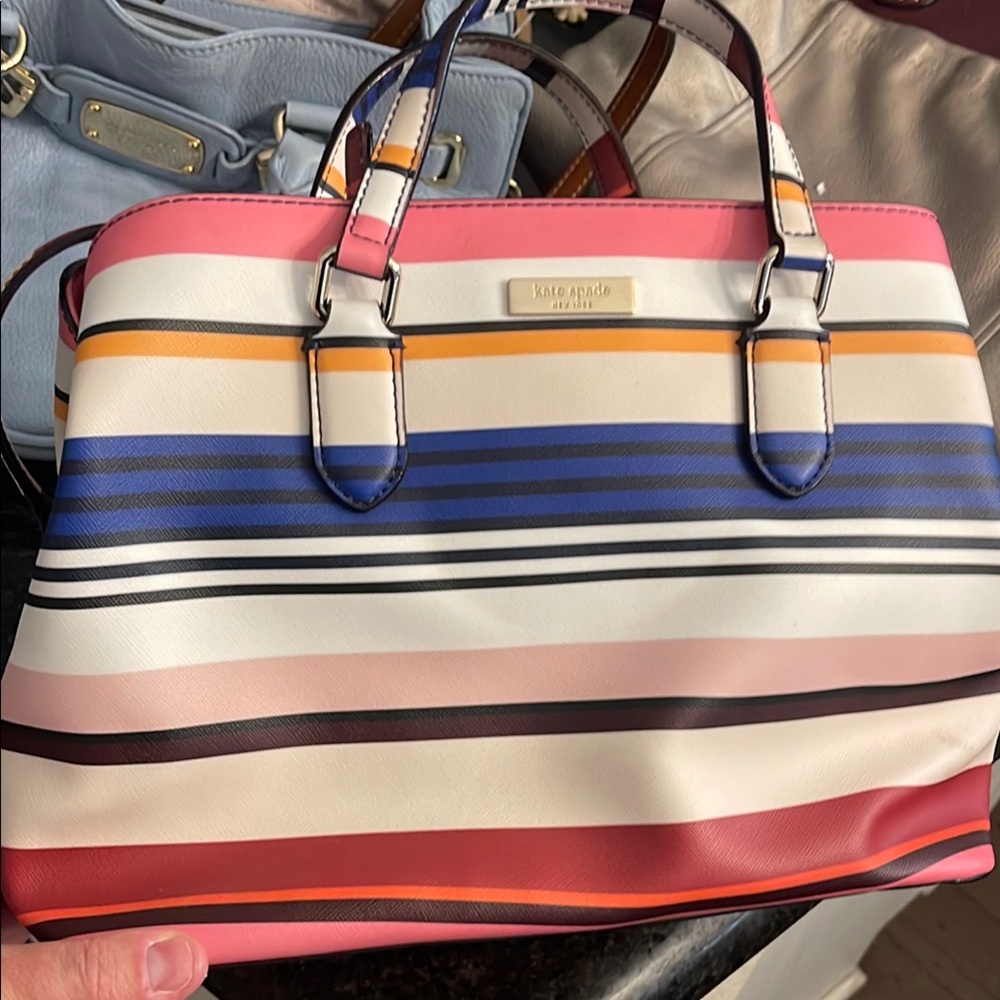 Kate Spade Multicolor Striped Satchel